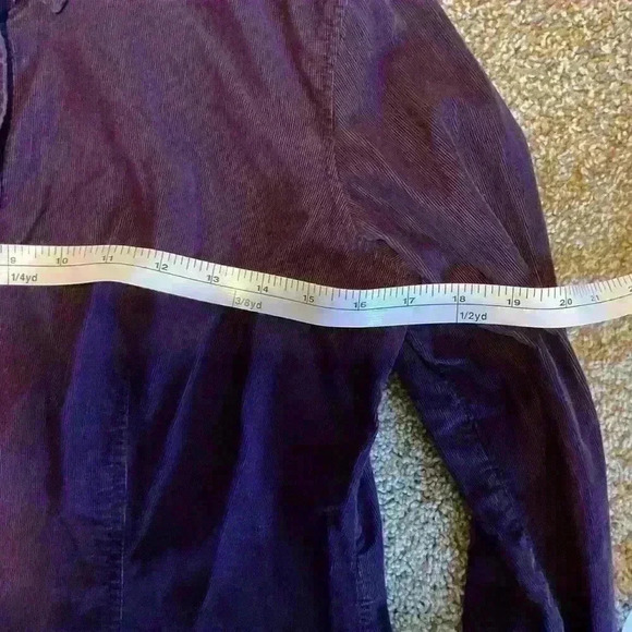 Talbots deep purple corduroy shirt/jacket. - Picture 5 of 7